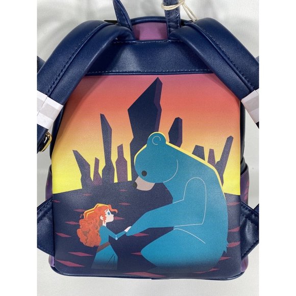 NWT Loungefly Disney Brave Princess Castle Series Mini Backpack Glow In The Dark main image 9